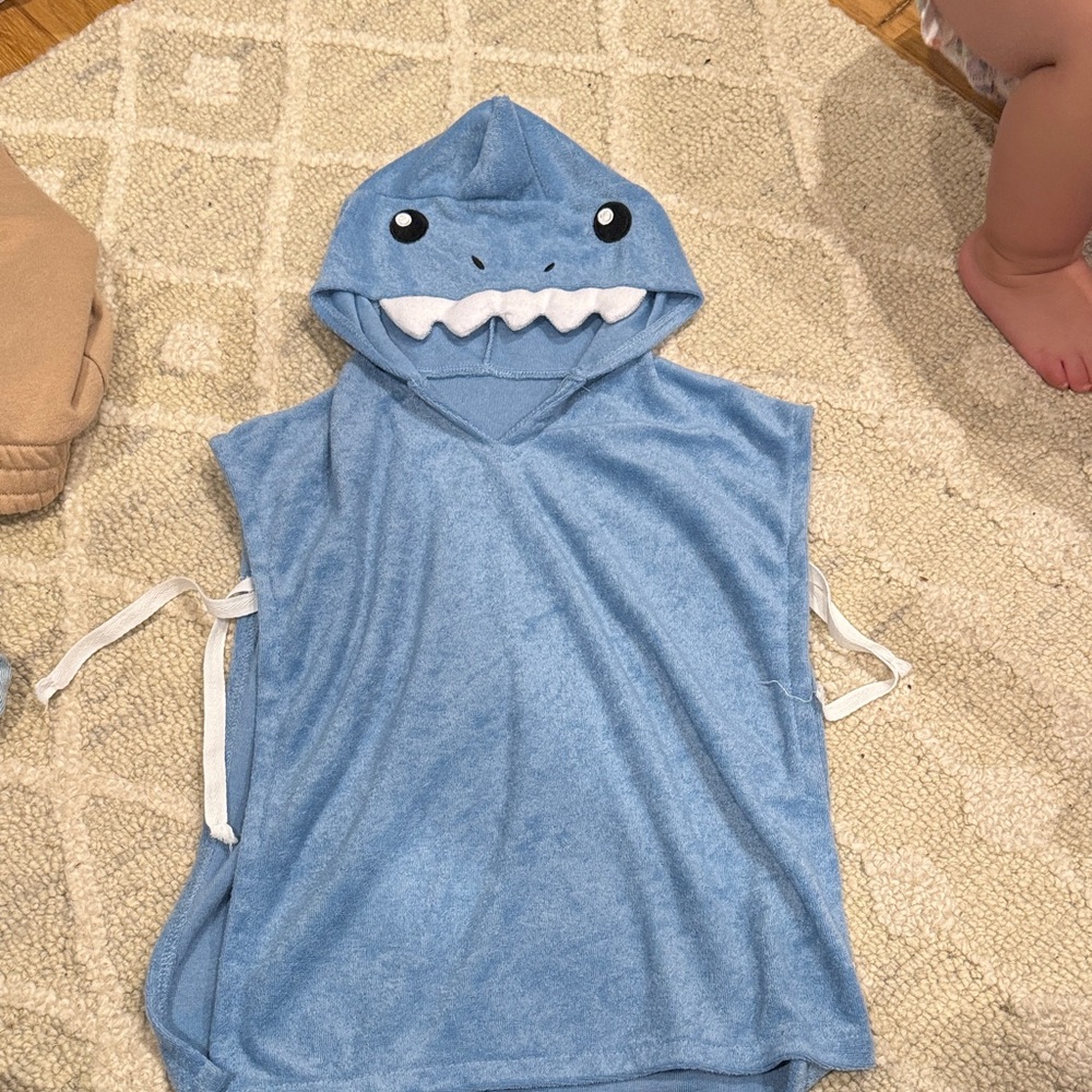 Baby boys shark coverup